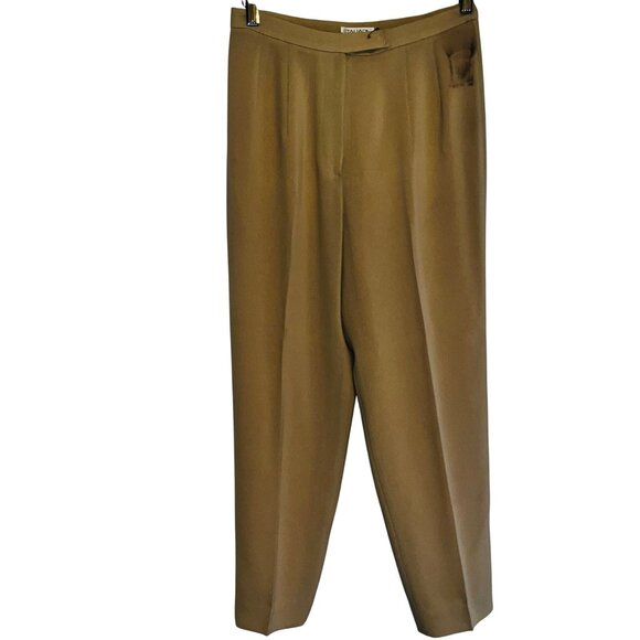 Tahari Petite Womens Two-Piece Suit Set Size M Beige 100% Polyester Buttoned Jac - Picture 11 of 16